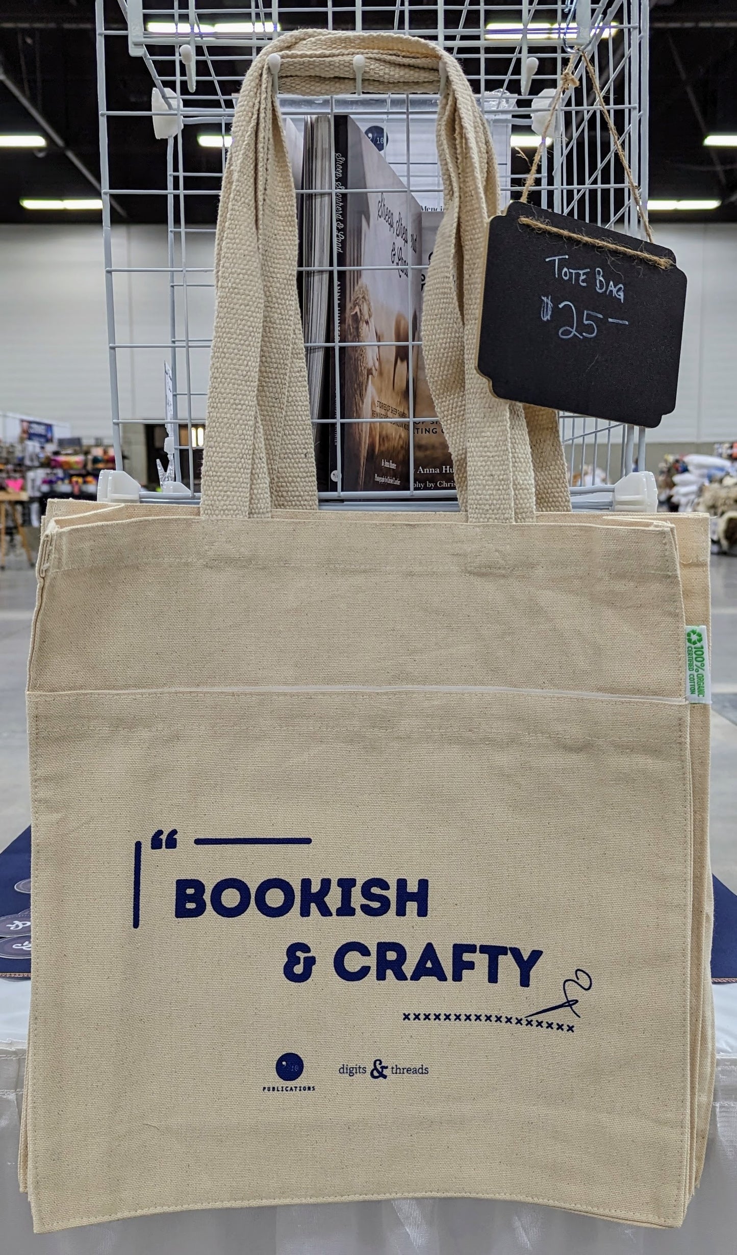 Bookish & Crafty Pocket Tote